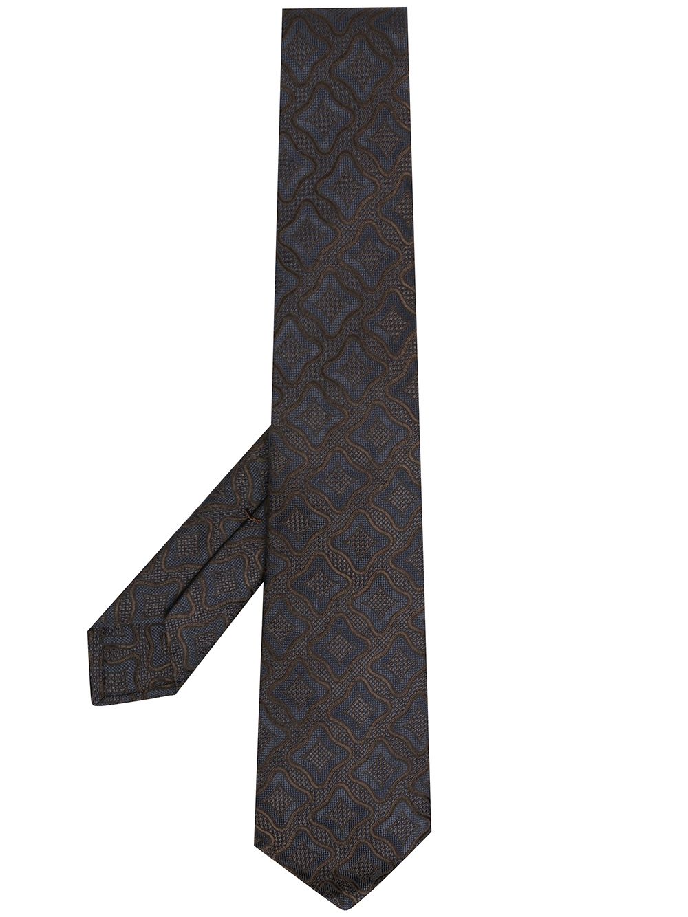 фото Kiton галстук с геометричным принтом