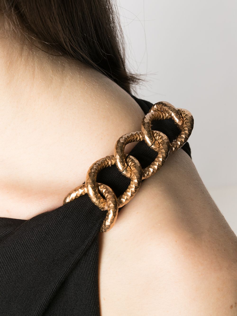фото Givenchy топ асимметричного кроя с цепочкой