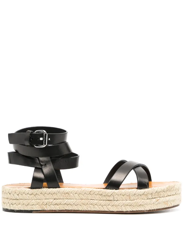 isabel marant leather sandals