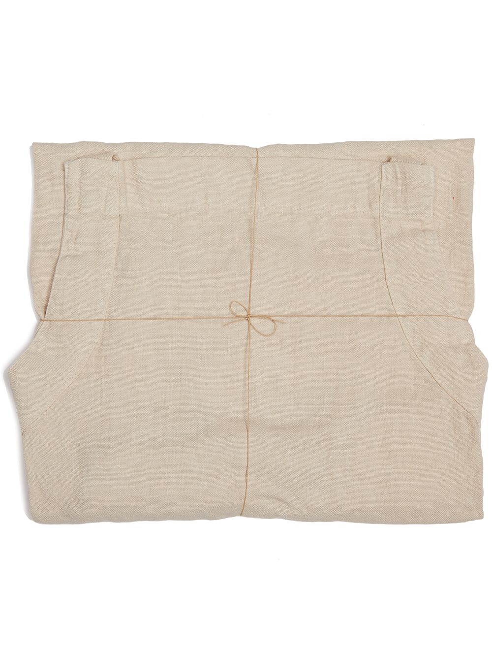 Shop Once Milano Mid-length Linen Apron In Neutrals