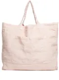 Once Milano weekend linen tote bag - Pink