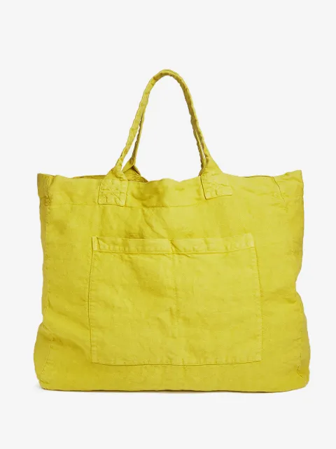 Once Milano linen weekend bag
