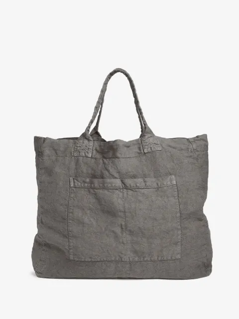 Once Milano linen weekend bag