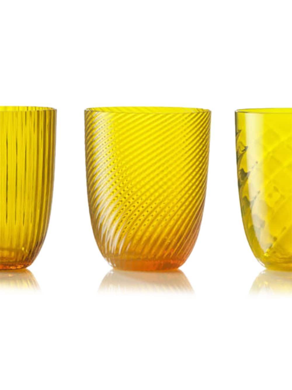 Shop Nasonmoretti Idra Water Glasses (set Of 6) In Yellow