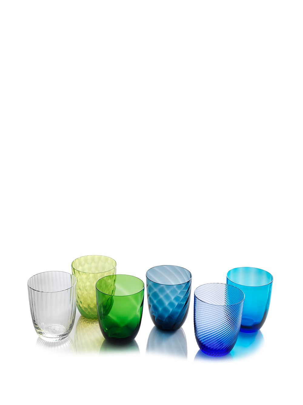 Shop Nasonmoretti Idra Water Glasses (set Of 6) In Green