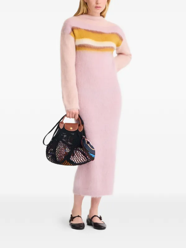 Longchamp ル プリアージュ フィレ メッシュ バッグ L | ブラック