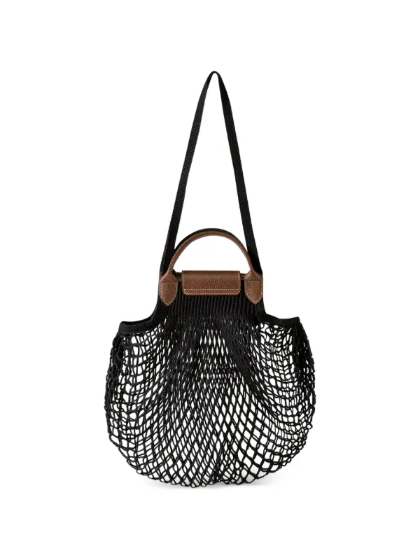 Longchamp ル プリアージュ フィレ メッシュ バッグ L | ブラック