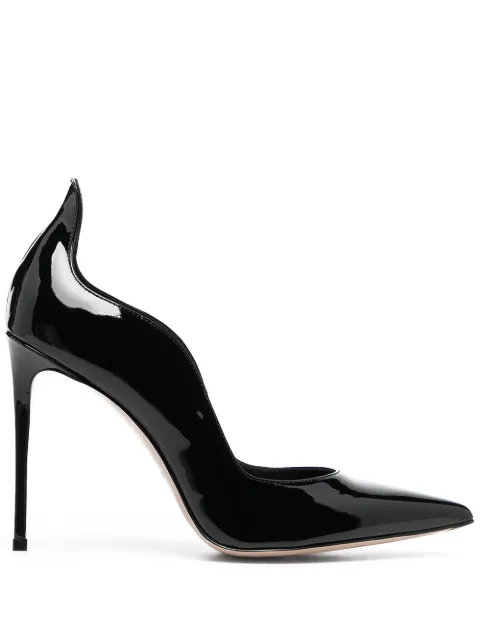 Le Silla wave-edge patent leather pumps