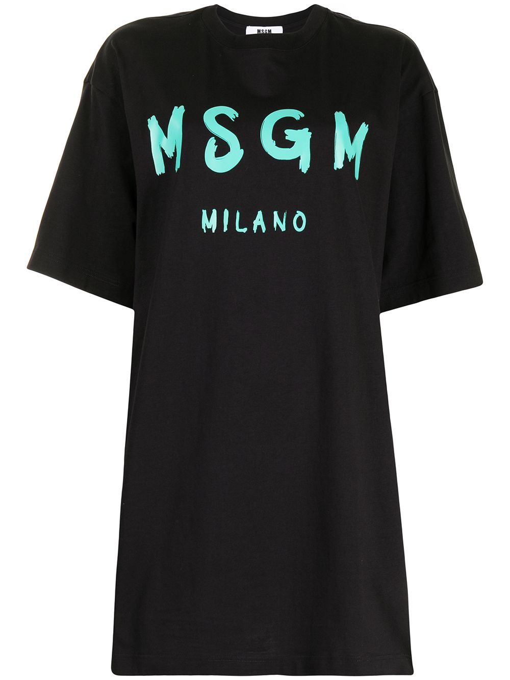 фото Msgm платье-футболка с логотипом