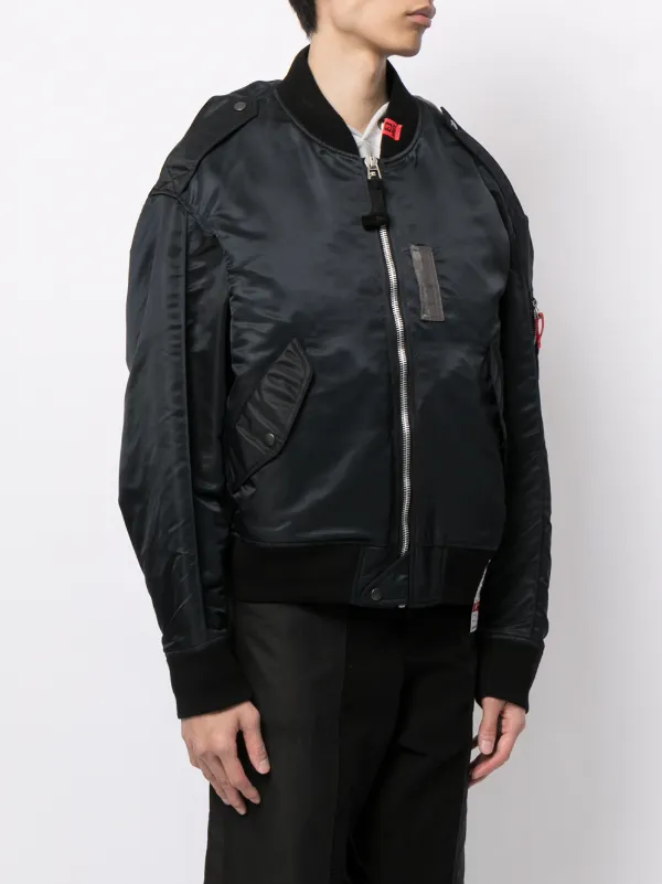 zip front bomber jacket