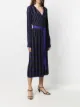 DVF Diane von Furstenberg Tracy ribbed-knit midi wrap dress