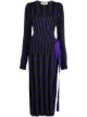Image 1 of DVF Diane von Furstenberg Tracy ribbed-knit midi wrap dress