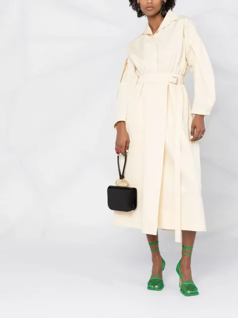Jil Sander belted waist midi dress JSPS501105WS251400 - 1
