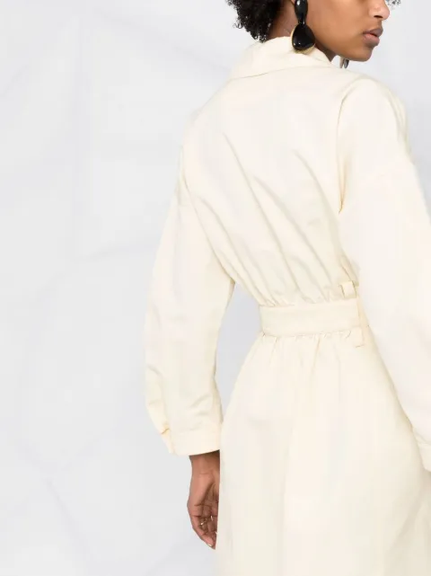 Jil Sander belted waist midi dress JSPS501105WS251400 - 2