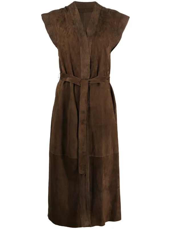 longline suede jacket