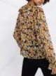 Saint Laurent frilled tie silk blouse