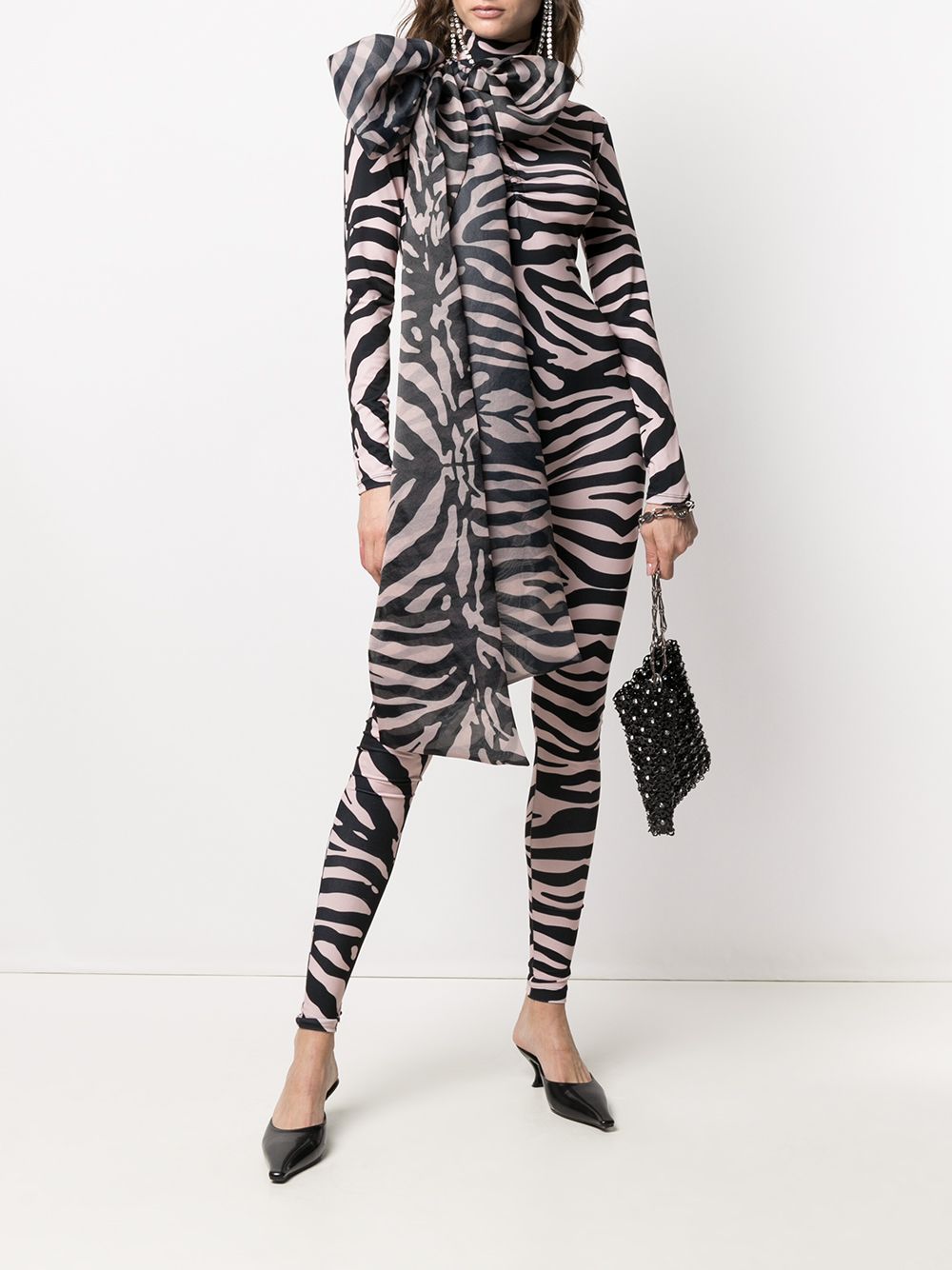 Atu Body Couture Zebra Print Stretch Bodysuit - Farfetch