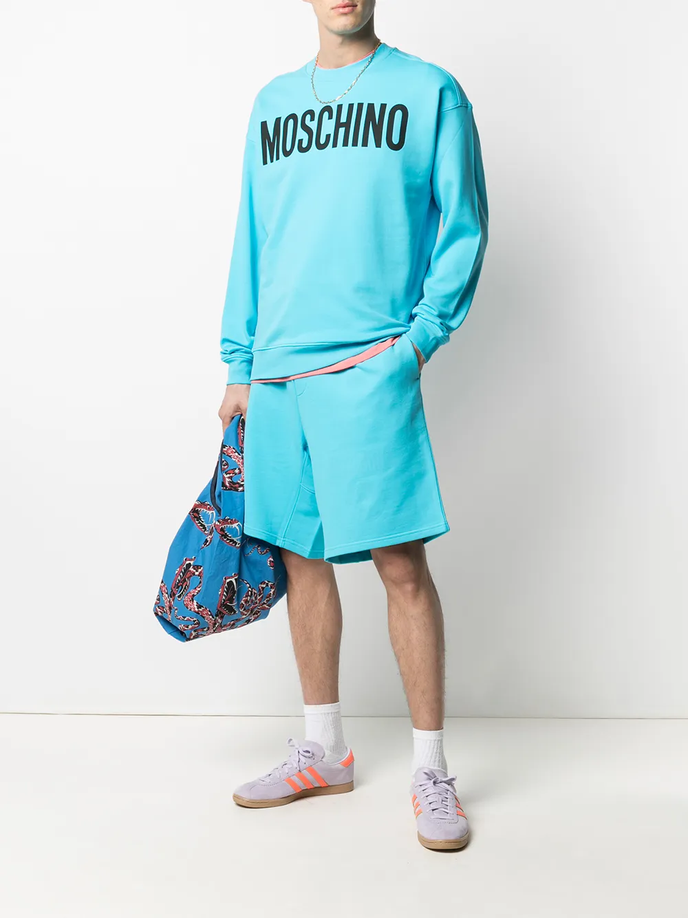 фото Moschino спортивные шорты с логотипом