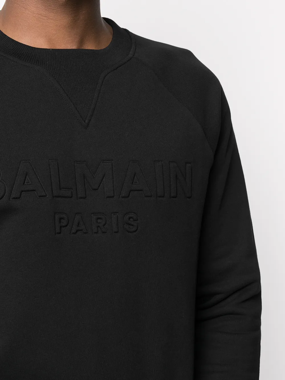 фото Balmain толстовка с тисненым логотипом