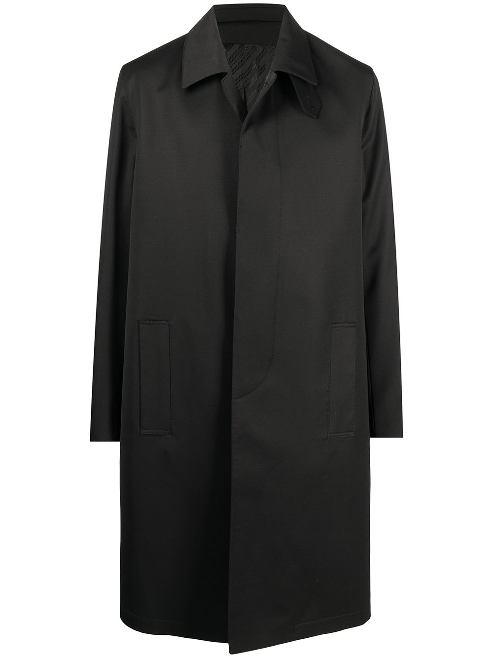 фото Givenchy однобортное пальто длины миди