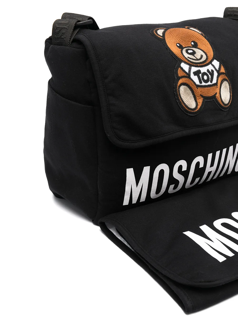 фото Moschino kids пеленальная сумка с логотипом