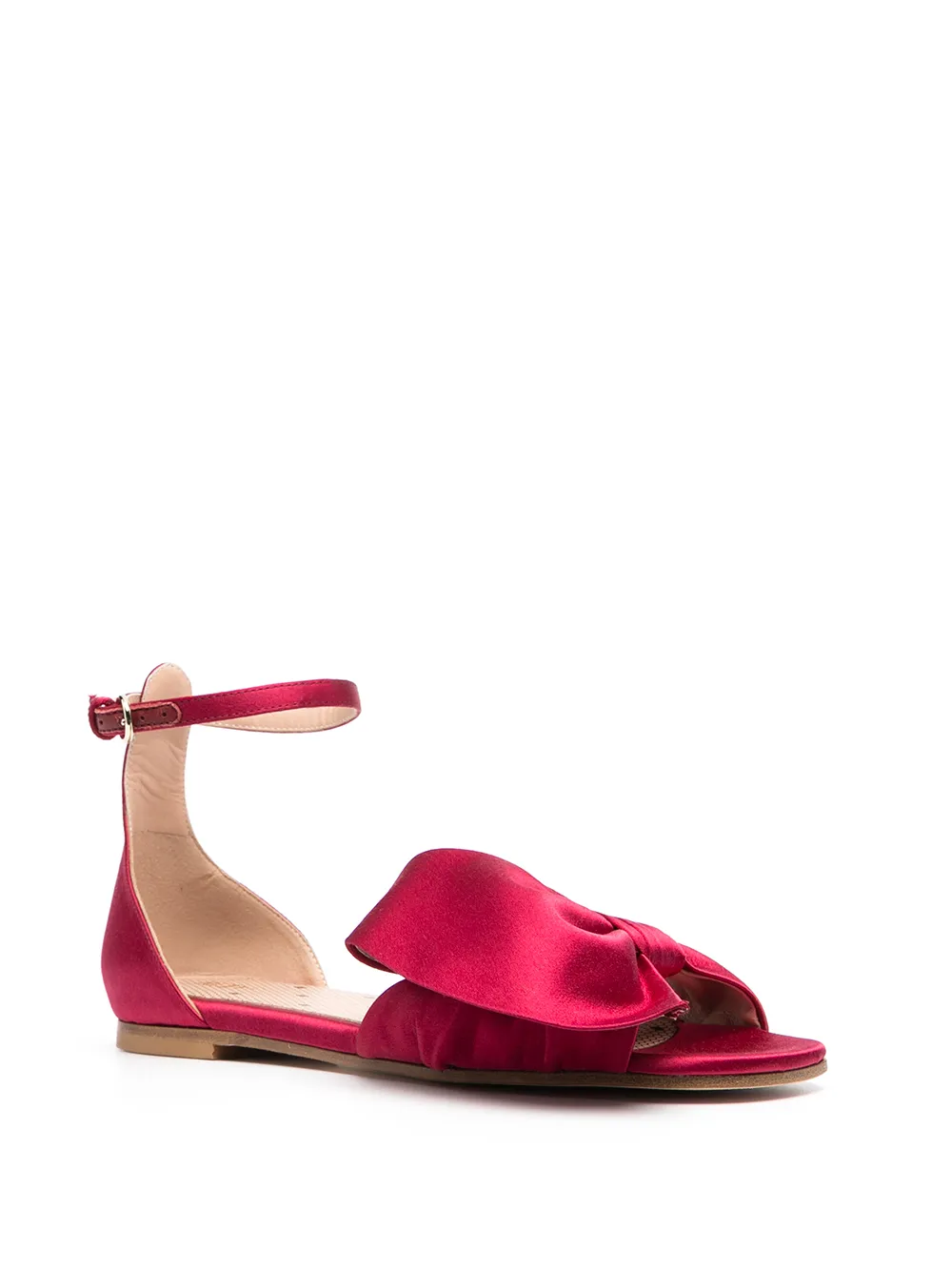 RED(V) sandalen verfraaid met strik Rood