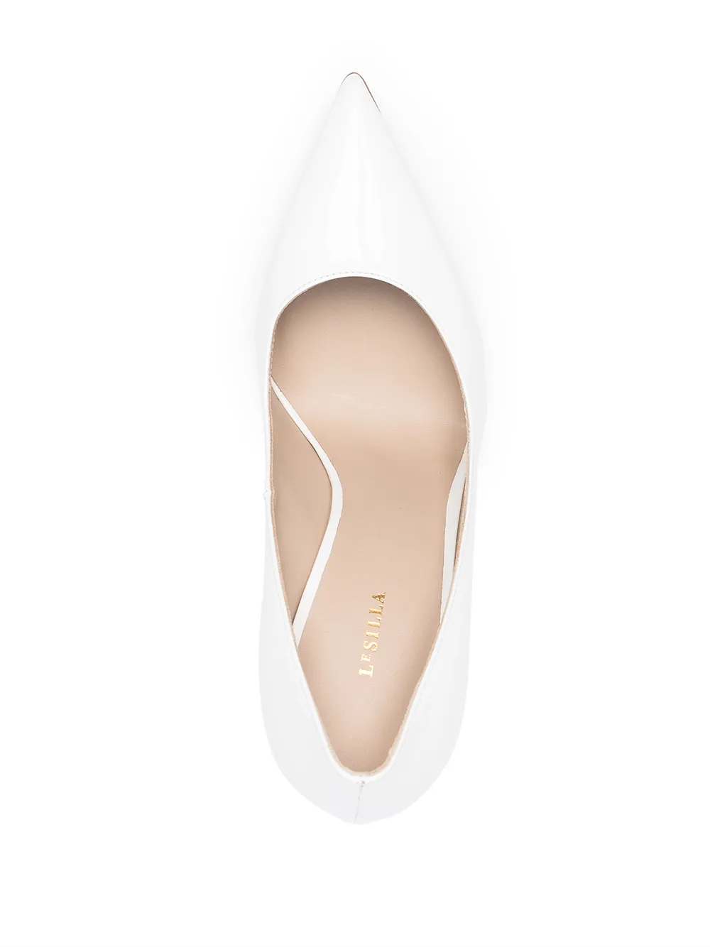 Le Silla Pumps met puntige neus Wit