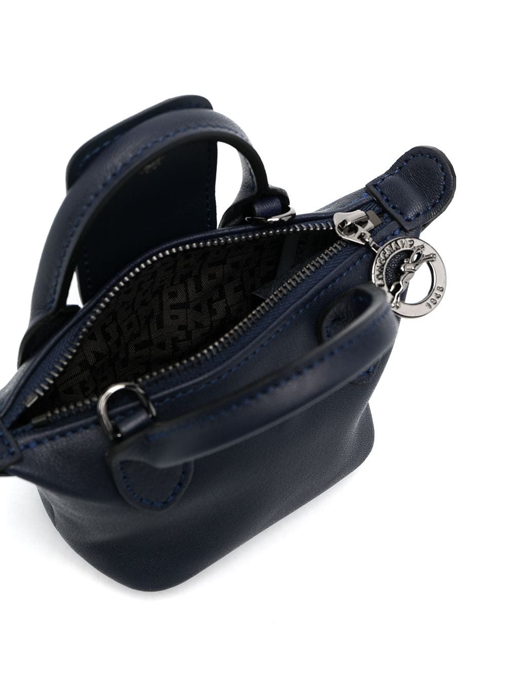 фото Longchamp маленькая сумка через плечо le pliage cuir