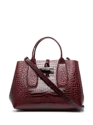 Longchamp Medium Roseau top-handle Bag - Farfetch Longchamp Medium Roseau top-handle Bag - Farfetch