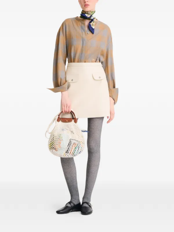 Longchamp ル プリアージュ フィレ メッシュ バッグ L | ニュートラル 