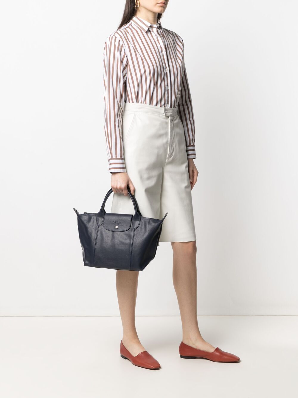 фото Longchamp сумка-тоут le pliage cuir