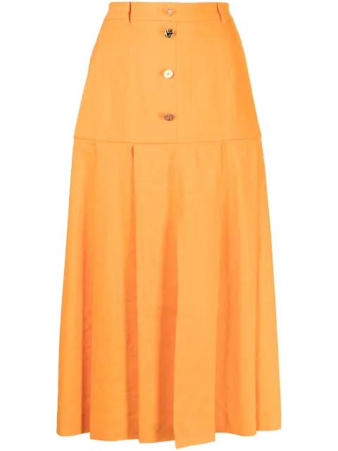 Rejina Pyo falda midi con botones