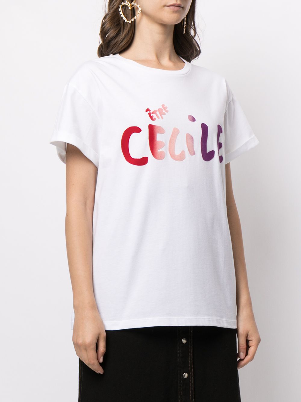 фото Être cécile футболка с короткими рукавами и логотипом