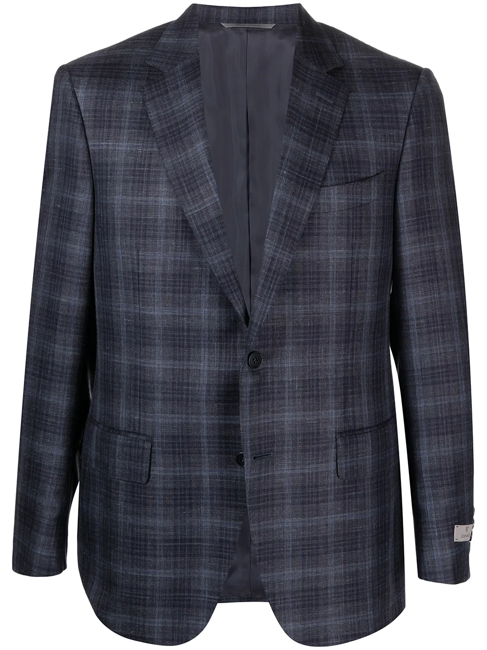 

Canali blazer con motivo de cuadros - Azul