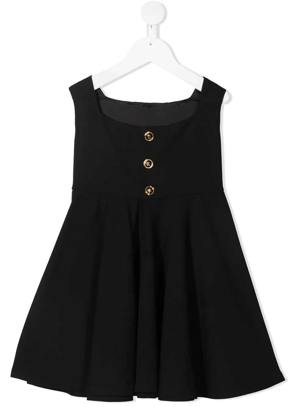 

Versace Kids vestido con cuello barco - Negro