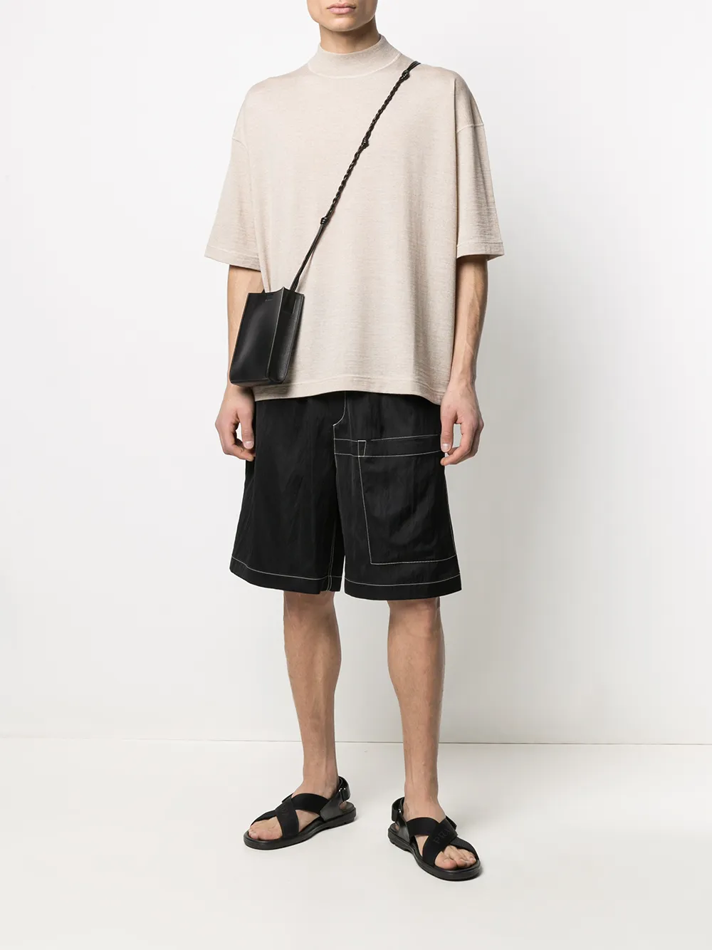 фото Jil sander шорты с контрастной отделкой