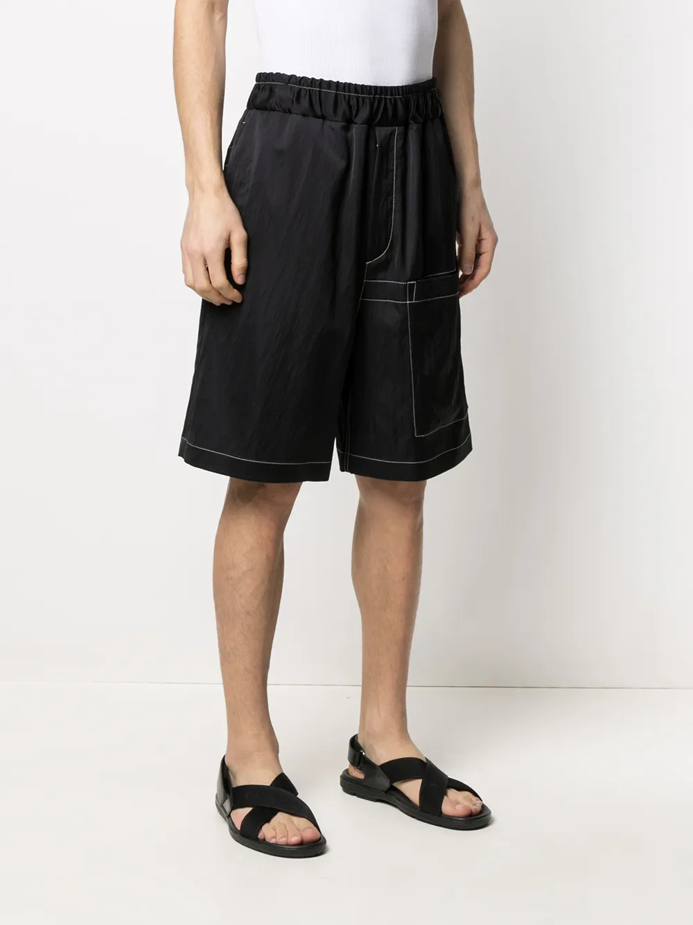 фото Jil sander шорты с контрастной отделкой