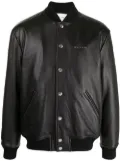 1017 ALYX 9SM logo-print pebbled leather jacket - Black
