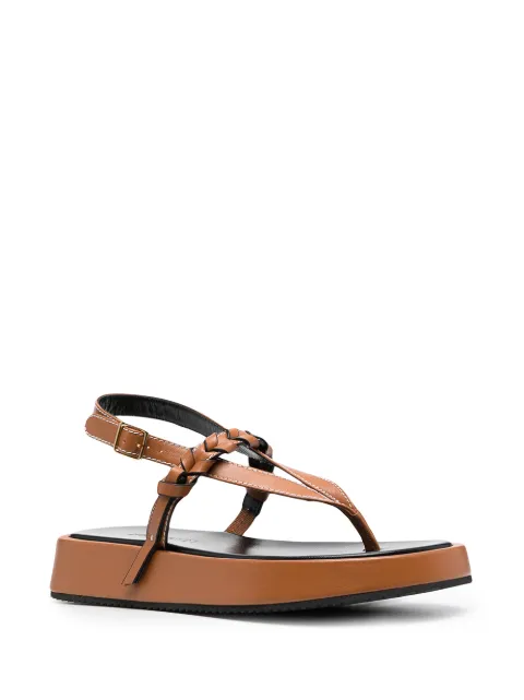 JW Anderson flatform braided sandals brown ANW36008A12142509 - Farfetch