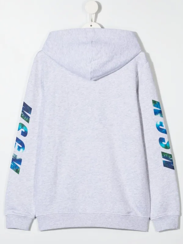 Shop MSGM Kids logo print zip-up hoodie with Express Delivery - HotelzepterShops Shop MSGM Kids logo print zip-up hoodie with Express Delivery - HotelzepterShops
