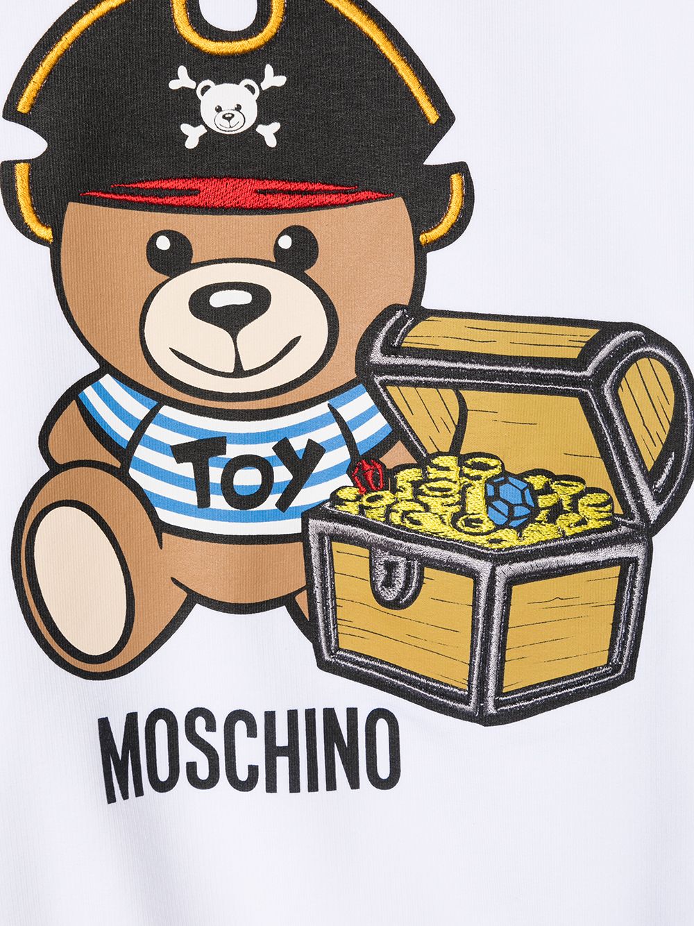 фото Moschino kids толстовка с принтом teddy bear