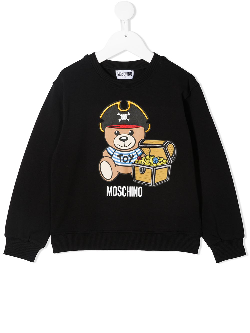 фото Moschino kids толстовка с принтом teddy bear