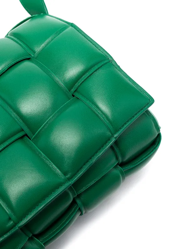 bottega veneta padded cassette bag green