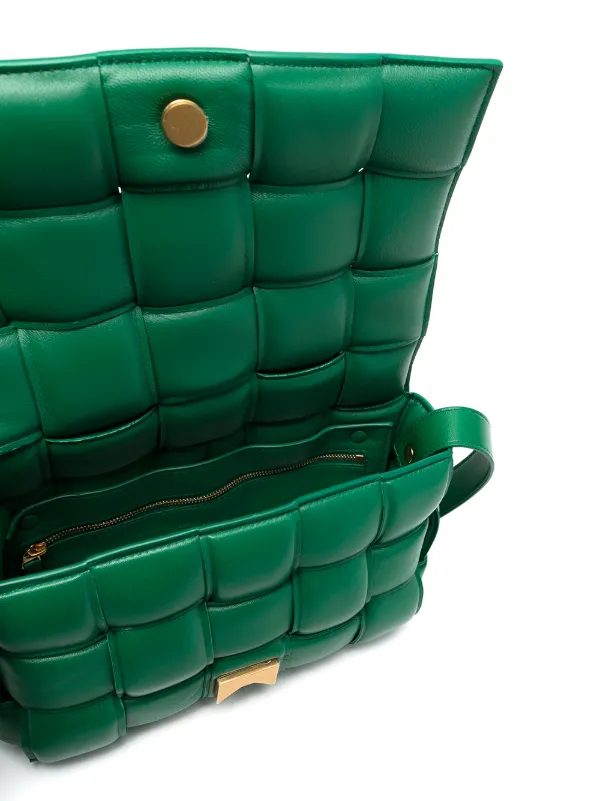 bottega veneta padded cassette bag green