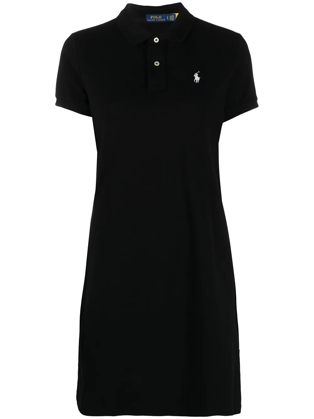 Polo Ralph Lauren Mini-jurk met logopatch Zwart