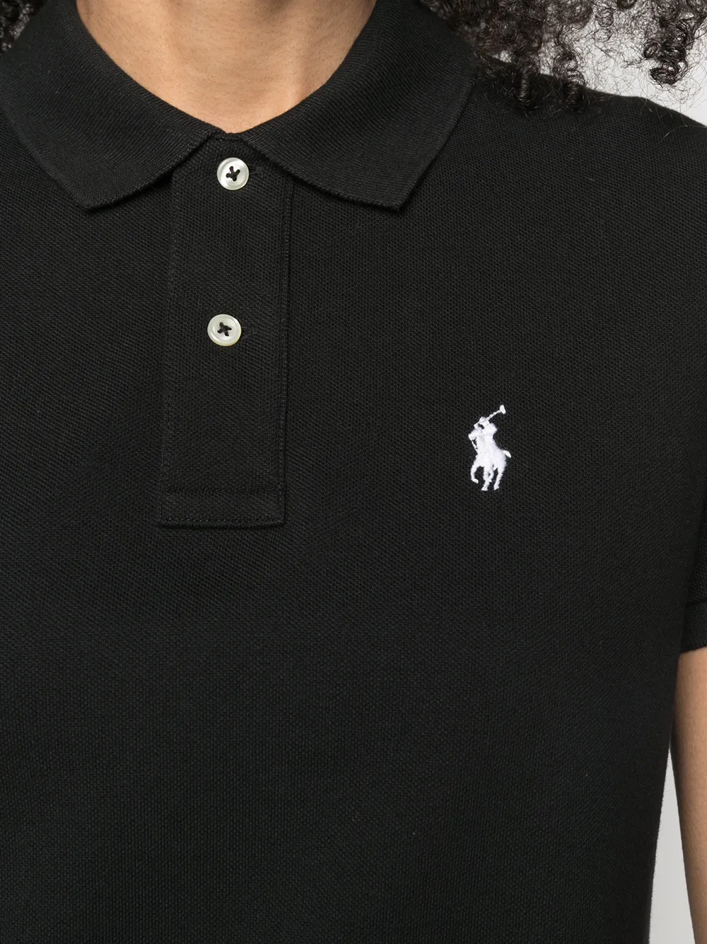 Polo Ralph Lauren Mini-jurk met logopatch Zwart