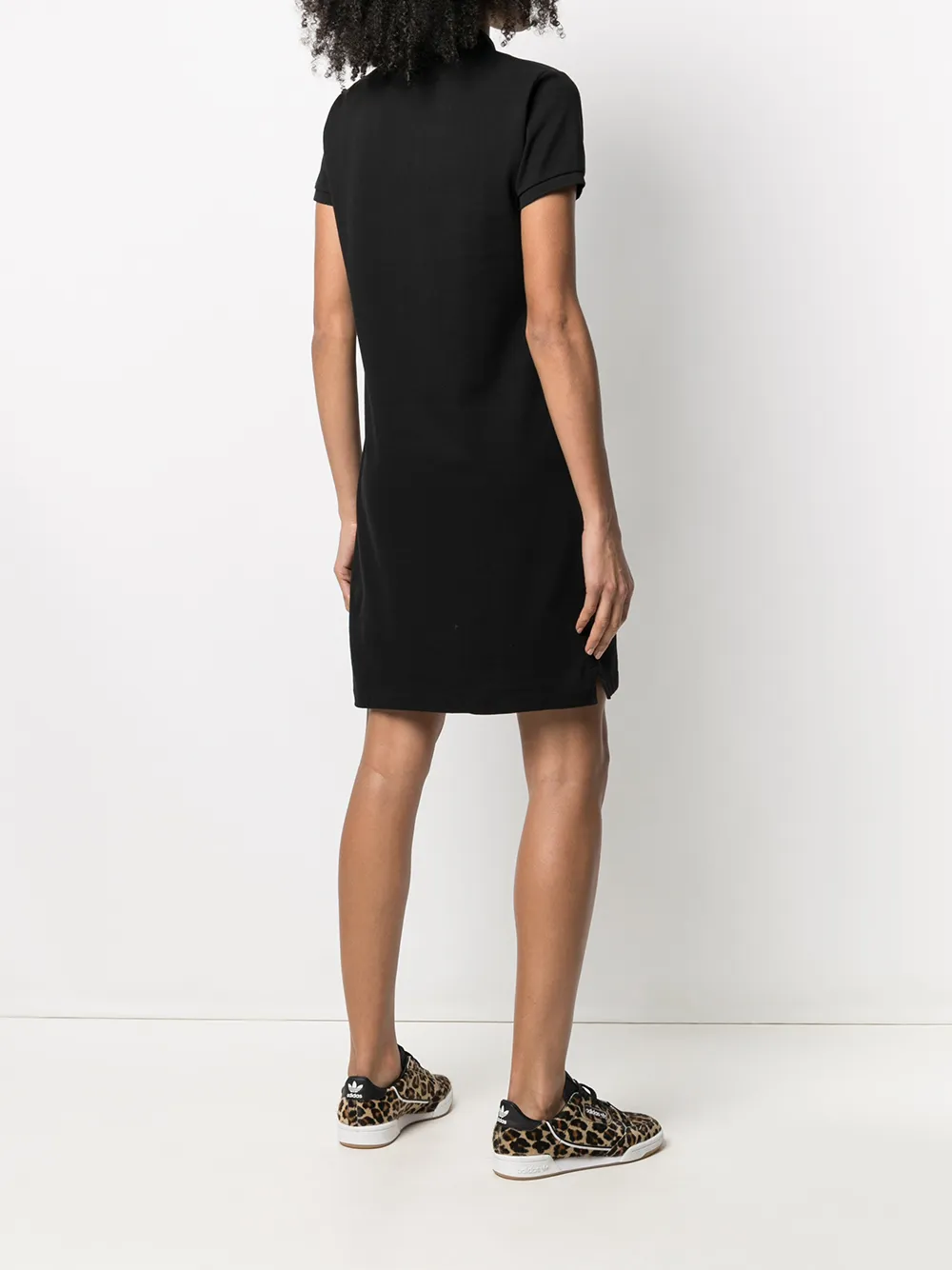 Polo Ralph Lauren Mini-jurk met logopatch Zwart