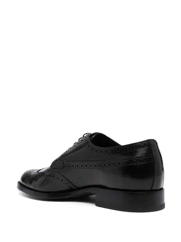 Tod's Leather Lace-Up Brogues - Black