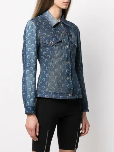 moon-print denim jacket | Marine Serre 