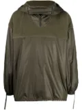 Paria Farzaneh zip-up panelled hoodie - Green